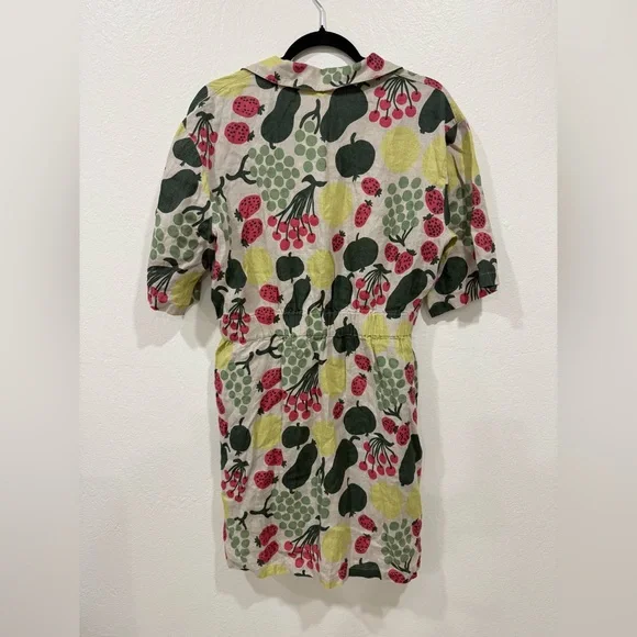 Marimekko Herkku Pieni Tori Linen Shirtdress in EU 40, US M - Picture 6 of 8